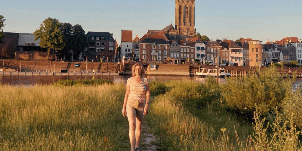 Caroline blijft actief na borstkanker